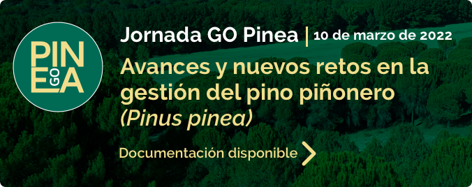 10 de marzo de 2022
Jornada GO Pinea
Avances y nuevos retos en la gestión del pino piñonero (Pinus pinea) Documentación disponible